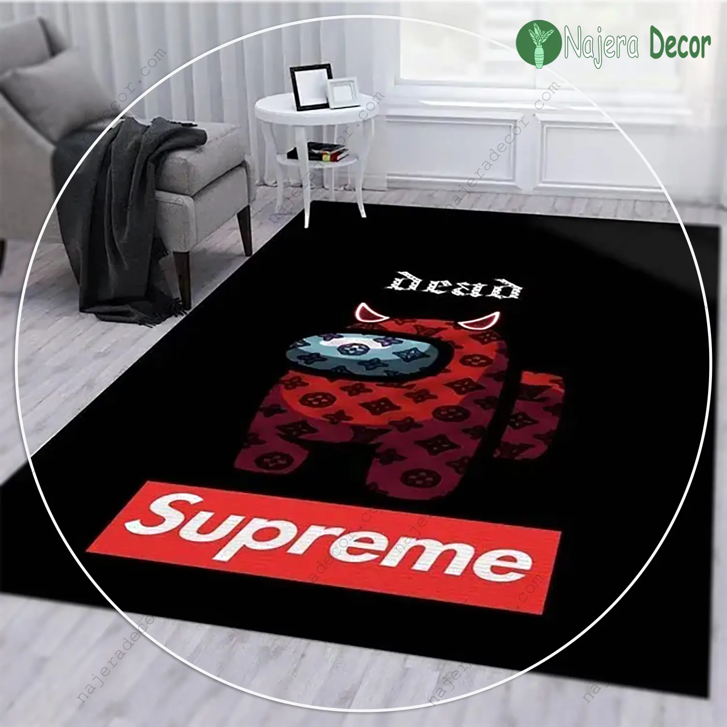 Supreme fashion logo limited luxury brand rug carpet home decor 05